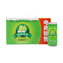 天地壹号电商纤细版330mlx15罐饮料整箱礼盒 经典口味苹果醋气泡健康佐餐 1箱41.8元（需领券）