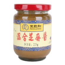 再降价、20点、88VIP：王致和 纯芝麻酱/混合花生芝麻酱 225g*2瓶9.6元包邮