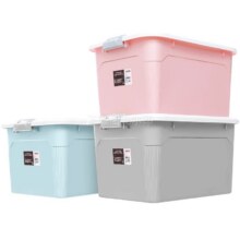 禧天龙 55升收纳箱（带盖子，带滑轮，带扣手）79.76元（需领券，合26.59元/件）