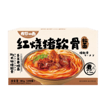 需首购：有你一面 红烧猪软骨汤面881克 2袋/盒（2人份）7.35元包邮（需试用）