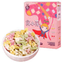 窝小芽婴幼儿蝴蝶面175g/盒 宝宝面条辅食儿童早餐钙铁锌无添加盐白砂糖19.9元 (券后省10,月销1w+)