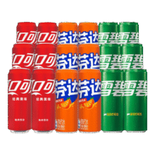 可口可乐 可乐+雪碧+芬达 饮料汽水 330ml*18罐（各6罐）31.9元（需领券）(限购2件同价)
