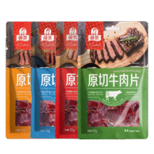 plus会员+首购：牛肉干原切牛肉片肉干肉脯肉类熟食小吃休闲零食肉干零食40g*4袋 混合味84.88元（需领券，合42.44元/件）