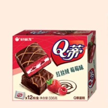 好丽友 巧克力派 Q蒂红丝绒莓莓味336g*4件52.8元（合13.2元/件）