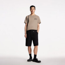 杰克?琼斯（JACK&JONES）男装25年短袖T恤男士夏季100%纯棉圆领潮流休闲哥特字母高端半袖 E14棕扁豆 2XL67.8元