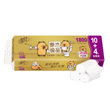 清风 无芯卷纸 原木金装4层加厚1800克/14卷 卫生纸卷筒纸纸巾18元（另有运费6元）