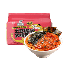 阿宽 土豆泥火鸡拌面4连包368g方便面8.68元包邮（plus会员立减0.12）