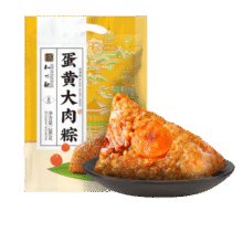 知味观粽子 咸鸭蛋猪肉散装 蛋黄大肉粽280g 2只装2.91元