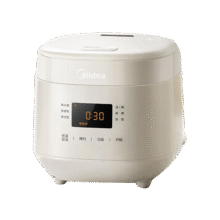 美的（Midea）电饭煲1-2-3人电饭锅迷你家用预约多功能微压煲汤可煮小米粥不粘内胆小型饭煲2L升 【奶油白】白玉晶釜内胆 1.8L129.29元（需领券）