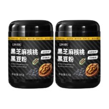 盖亚农场黑芝麻核桃粉500g×2罐24.51元（需领券）