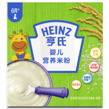 百亿补贴：亨氏Heinz 婴幼儿米粉400g宝宝辅食高铁米粉维c加铁营养米糊6月+31.57元（需plus会员，可选1件赠品）