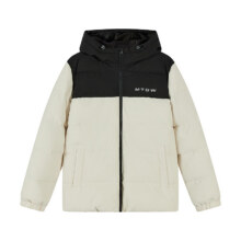 美特斯邦威  拼接连帽棉服107.5元（需领券）