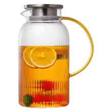 PLUS会员：雅集 锤纹加厚耐热玻璃水壶2000ml22.43元（需领券）