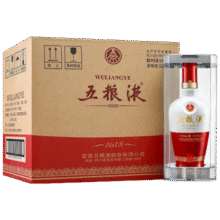 再降价：五粮液 1618 52度 浓香型白酒 500ml*6瓶 整箱装5424.2元（需领券）