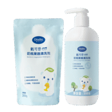 戴·可·思（Dexter）奶瓶果蔬清洗剂 餐具清洗剂 300ml+补充装300ml 两件套34.1元 (月销1000+)