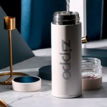 ZIPPO 智能保温杯 茶水分离316不锈钢数显商务办公水杯 00ml39.85元（需领券，需凑单）