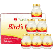 Twin Lotus泰国双莲即食燕窝冰糖型75ml*6瓶/盒（每瓶含2.8%干燕窝）滋补品98元