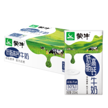 蒙牛低脂高钙牛奶250ml*24盒 每100ml含125mg钙 健身伴侣（礼盒装）49.4元