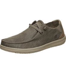 斯凯奇（Skechers）男鞋夏季商务休闲鞋季百搭时尚帆布鞋舒适复古一脚蹬66387 卡其色/KHK 41369元 (券后省40)