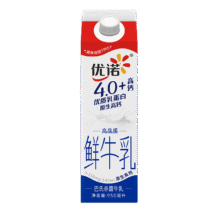 优诺（yoplait）4.0 优质乳蛋白 鲜牛奶巴氏杀菌鲜奶950ml/盒 营养早餐9.72元
