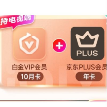 爱奇艺 白金会员10个月+京东年卡 支持电视端198元（需领券）