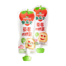 果乐士挤挤果酱草莓蓝莓酱婴幼儿辅食零食60g/袋配米粉糊拌面条配酸奶酱 【2袋】草莓挤挤酱 60g/袋21元