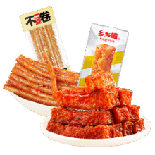 乡乡嘴 虎皮豆干+不二豆卷2包33g0.5元包邮