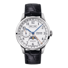 宇联（UNION GLASHUTTE SA）格拉苏蒂德国1893纪念版月相男士机械计时码表520情人节礼物21396元 (券后省500)