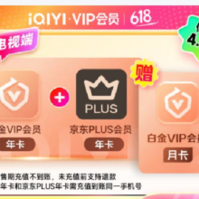 爱奇艺 白金会员13个月+京东年卡239元（需领券）