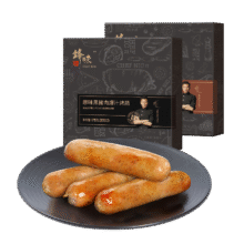 锋味派火山石烤肠 原味黑胡椒玉米芝士 175g 5根89.9元