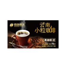 后谷 云南小粒咖啡 精品黑咖啡150g(2gx75包) 美式速溶纯咖啡豆粉69.9元 (月销4000+)