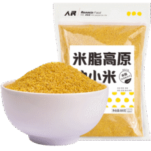 人民陕北米脂油小米880g 陕西黄小米全谷物粥米（新老包装交替发货）26.8元 (券后省20)