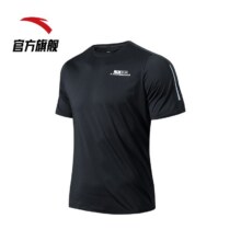 安踏（ANTA）速干T丨短袖T恤男2025夏冰丝凉感体恤吸湿篮球跑步健身上衣 【速干全场景训练】基础黑7136-4 XL /180（推荐140-160斤）66.28元（需领券）