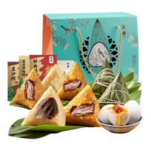 新雅飘香粽礼盒早餐粽子75元（淘金币抵扣价格更低）