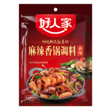 好人家0添加麻辣香锅香辣香锅干锅调味料 【香辣味 3-4人食】麻辣香锅220g17.8元