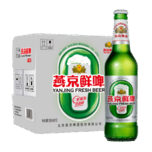 燕京啤酒 鲜啤10度500ml*12瓶  整箱装 开春踏青48.5元