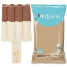 中街1946中式冰淇淋雪糕 经典口味 大棒支系列 原味牛乳 黑白半巧 随心选 黑白半巧1支74.1元包邮、合4.36元/件