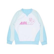 adidas 阿迪达斯 时尚拼色保暖女中大童卫衣套头衫童装圆领卫衣64元
