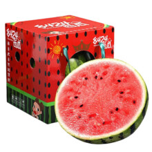 蒲恋 麒麟西瓜 新鲜水果当季现摘8424麒麟西瓜脆甜多汁整箱送礼 净重4-6斤丨独立气泡柱/更安全11.4元