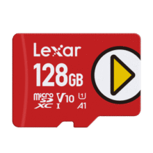 雷克沙（Lexar）128GB TF（MicroSD）存储卡U3 V30 A2 读205MB/s 无人机运动相机监控拍4K switch内存卡 PLAY系列89.9元 (月销6000+)