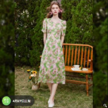 再降价：白鹿语/LOUIS YAO V领正肩 新款女式连衣裙246元 包邮（券后236元，超V会员价格更低 ）
