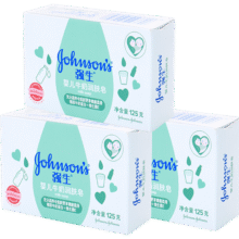 强生（Johnson）香皂婴儿牛奶润肤皂125g*3 儿童沐浴洗手洗澡皂 洗内衣尿布肥皂13元