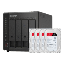 威联通（QNAP）TS-464C2 四核心处理器8G内存16Tnas网络存储服务器内置双M.2插槽手机扩容4899元 (券后省400)