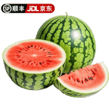 需首购:果农侠西瓜 国产麒麟西瓜现摘速发 JD顺丰送货上门  精选净重6-7斤 1个瓜+多层保护16.9元（需领券）