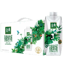 PLUS会员:伊利金典3.8g乳蛋白 有机全脂纯牛奶250ml*10盒 梦幻盖32.91元