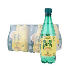 巴黎水 perrier 百香果柠檬天然矿泉水气泡水500ml*24瓶83.9元