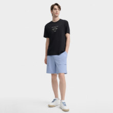 FILA 【玉柔棉】男装男式T恤男士时尚休闲舒适圆领针织短袖上衣289元