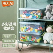 Citylong 禧天龙 多彩透明塑料收纳盒3个装（357*260*154mm）￥29.92 3.7折 比上一次爆料降低 ￥8.98