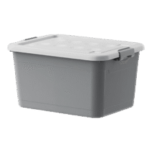 塑料收纳箱 储物箱 大容量28*21.5*16cm 灰色2.44元（需领券）