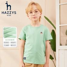 HAZZYS 男女童百搭短袖T恤券后109元